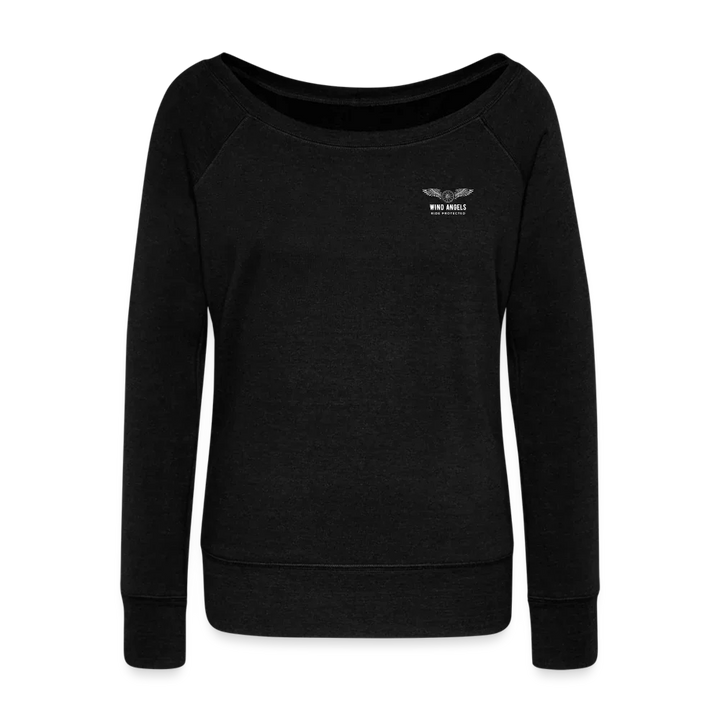 Women's Wideneck Sweatshirt - black