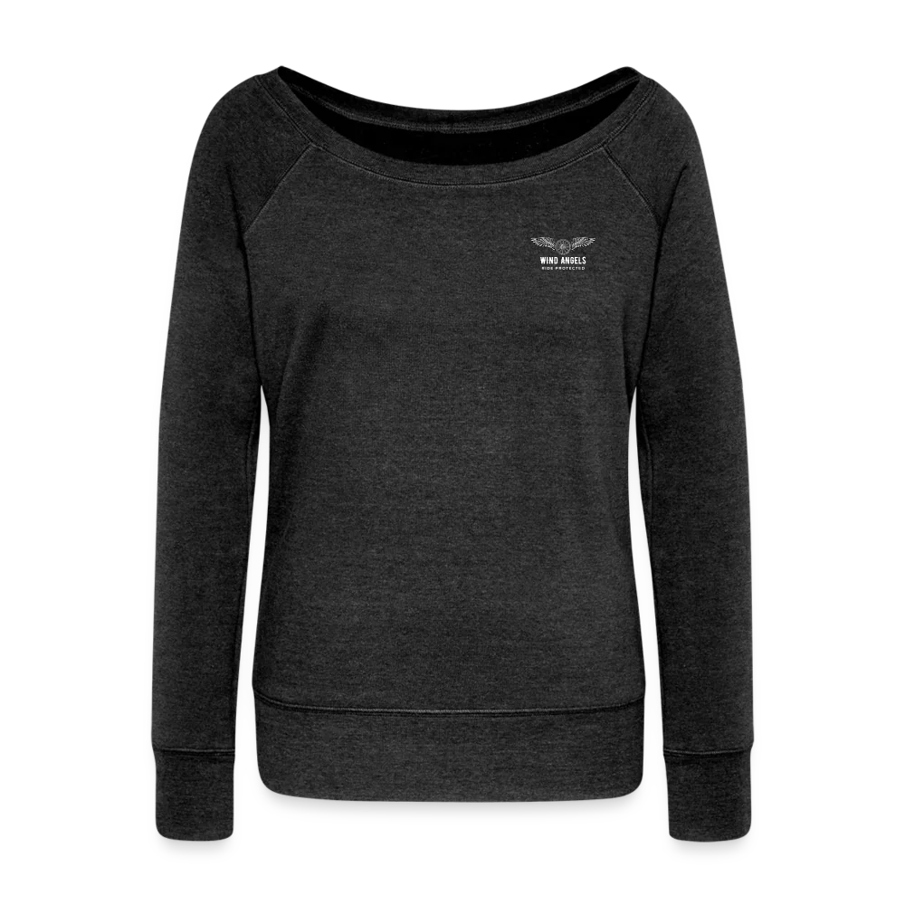 Women's Wideneck Sweatshirt - heather black