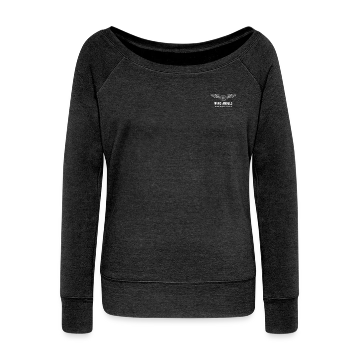 Women's Wideneck Sweatshirt - heather black
