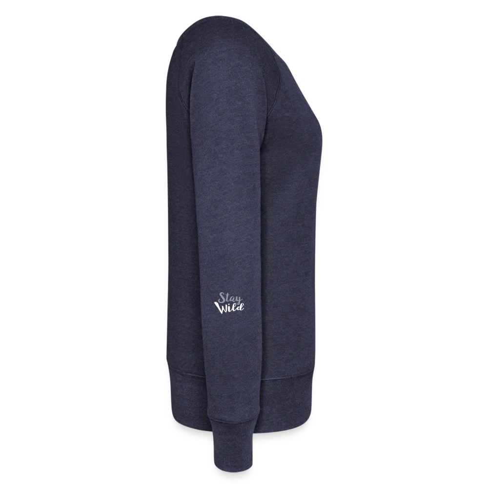 Women's Wideneck Sweatshirt - melange navy