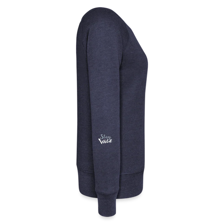 Women's Wideneck Sweatshirt - melange navy