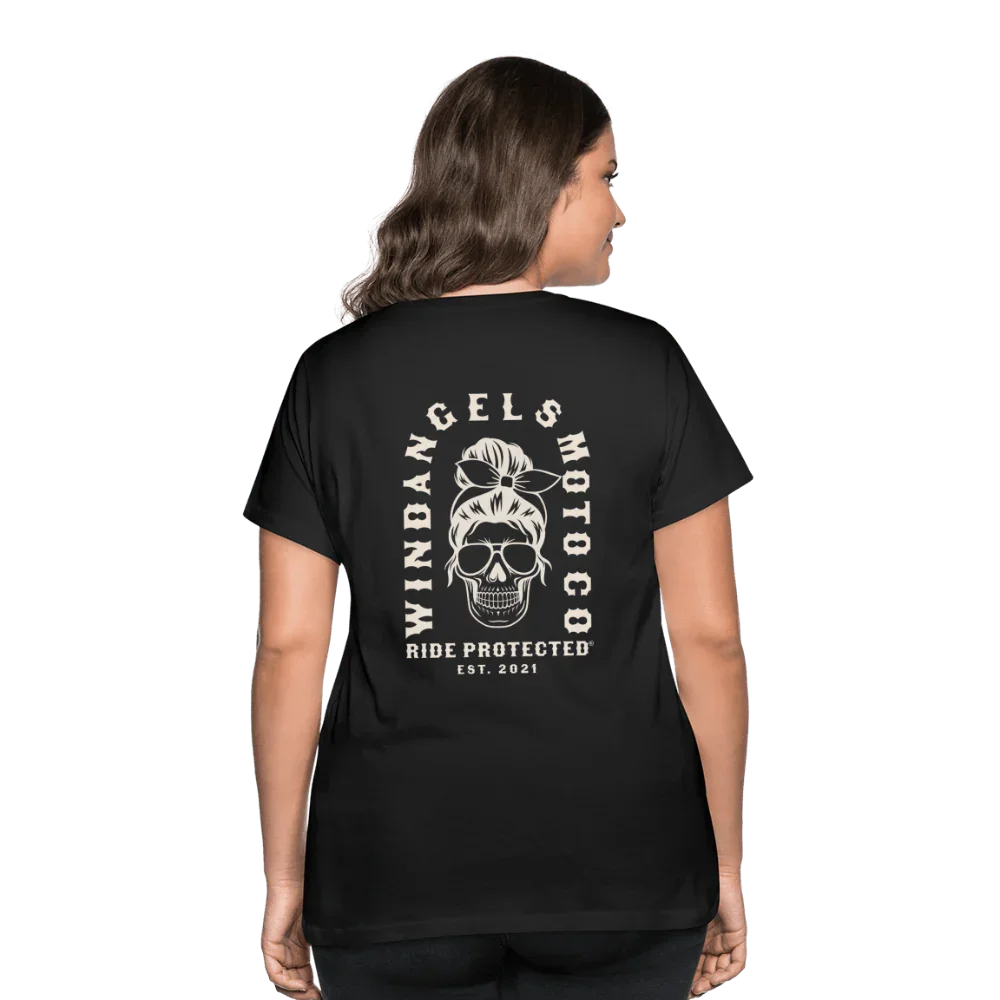 Women’s Rebel Rosie Curvy T-Shirt - black