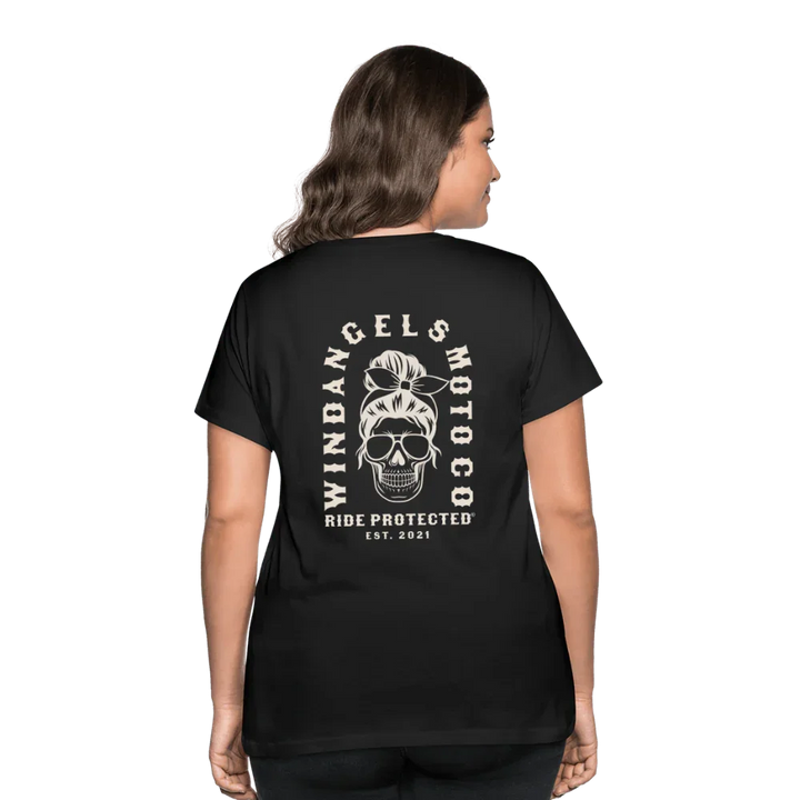 Women’s Rebel Rosie Curvy T-Shirt - black